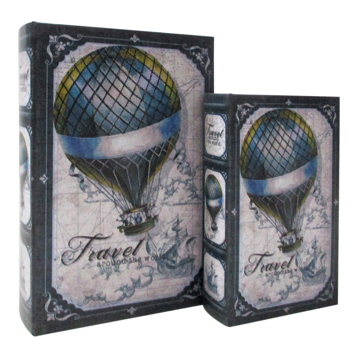 Book Box A Set Of 2pcs - Hot Air Balloon