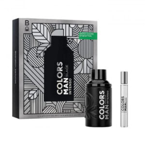 Colors Man De Benetton Black Intenso Gift Set