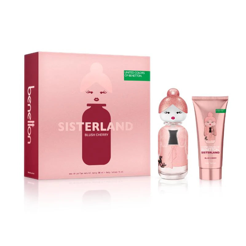 U.C.O.B. Sisterland Gift Set Eau De Parfum 80ml & Body Lotion 75ml - Blush Cherry