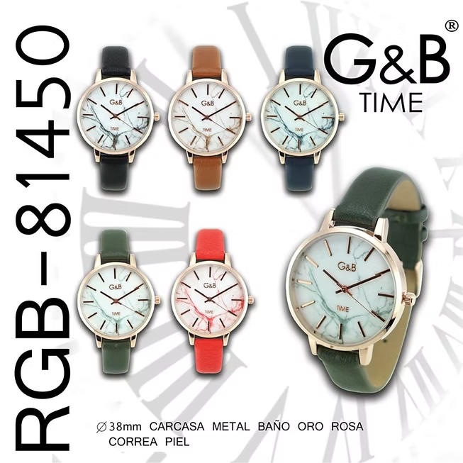 G&B Women's Wrist Watch RGB-81450 x 1pc Assortment