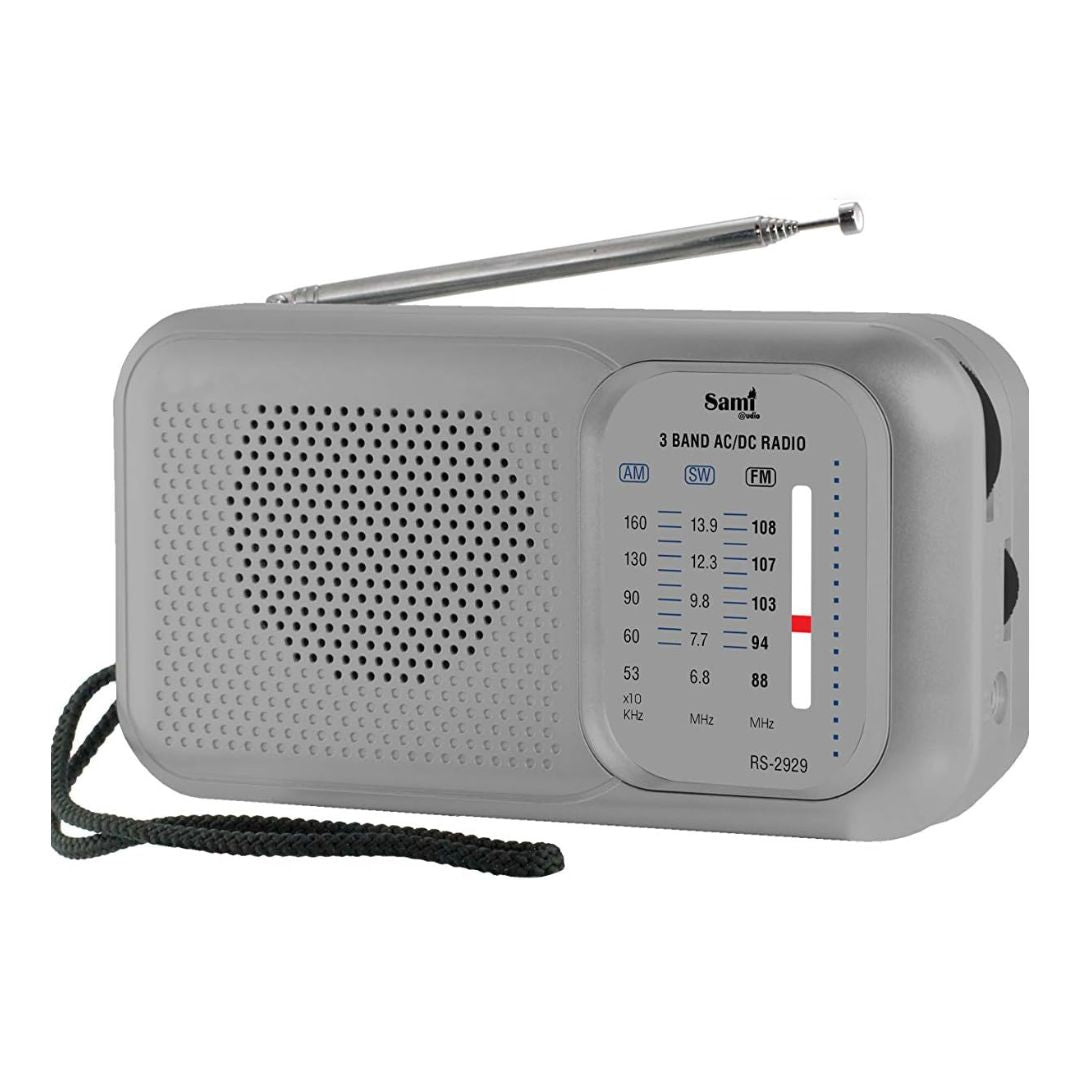 Sami AC/DC Portable Radio Grey – Charlie's