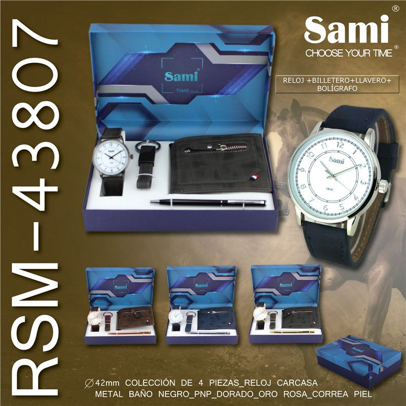 Sami Men's Watch Gift Set - RSM-43807 x 1pc Assortment
