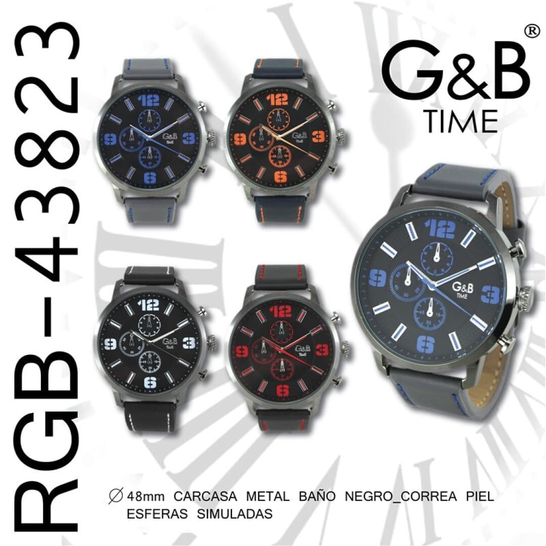 Men's Wrist Watch RGB-43823 x 1pc Assortment