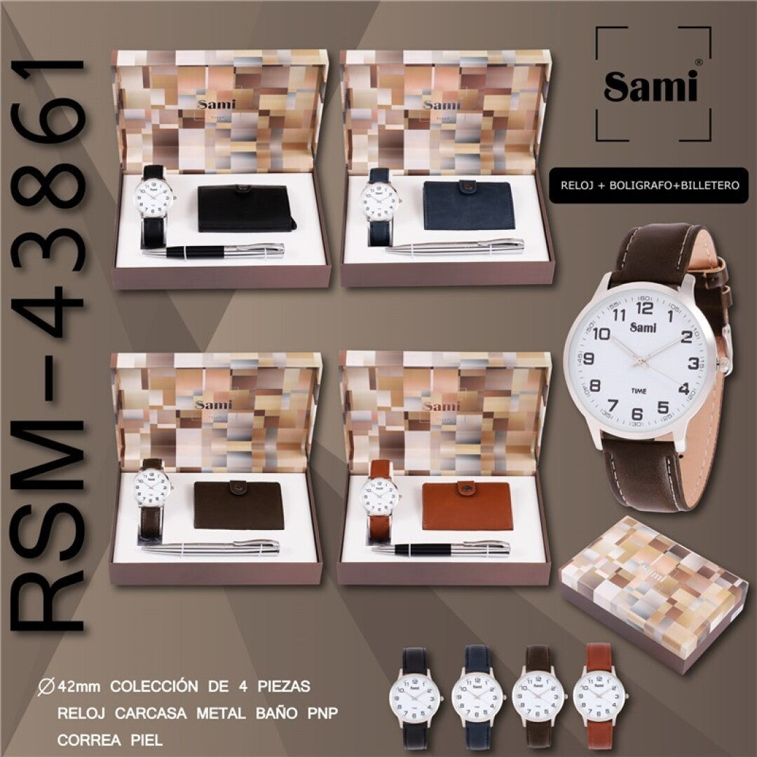 Sami Men's Watch Gift Set RSM-43861 x 1pc Assortment