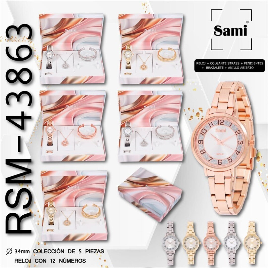 Sami Women's Watch Gift Set RSM-43863 x 1pc Assortment