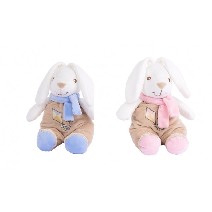 Artesavi Baby Rabbit Brown/Blue Rattle 28cm +0m