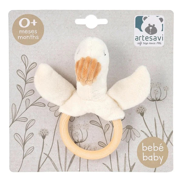 Artesavi Baby Goose Circular Rattle 14cm +0m