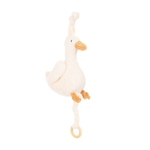 Baby Duck Rattle 18cm, white