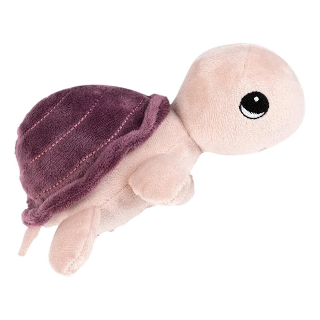 Turtle Baby Plush Rattle 15cm, pink