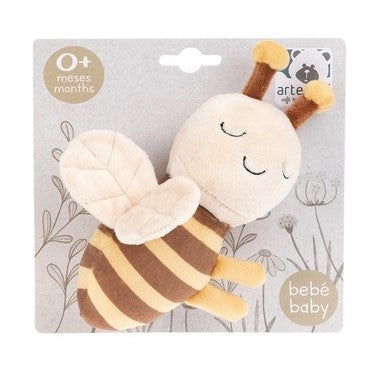 Baby Plush Bee Rattle 15cm