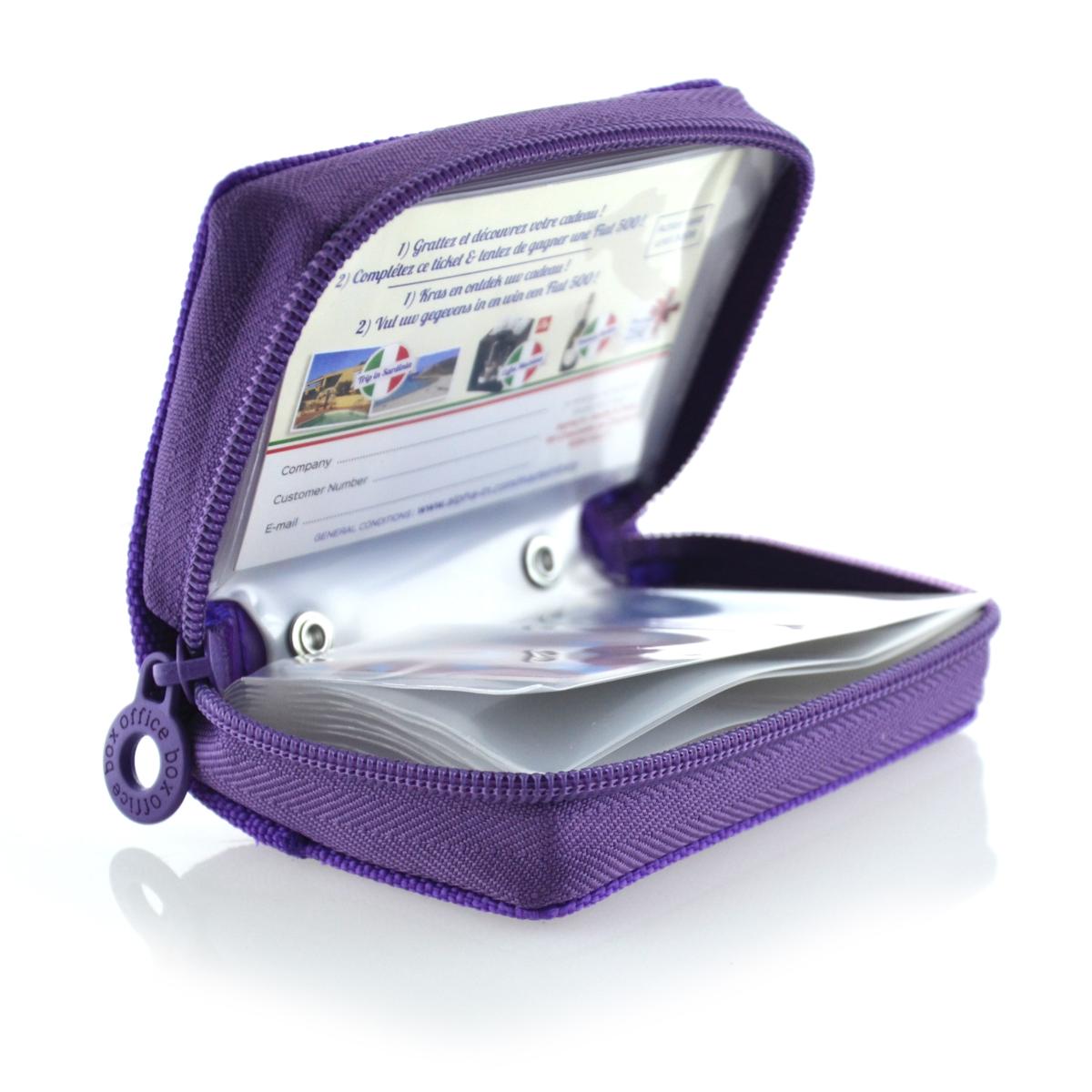 Office Box - Mini Zipper Card Holder - Classic x 1pc Assortment