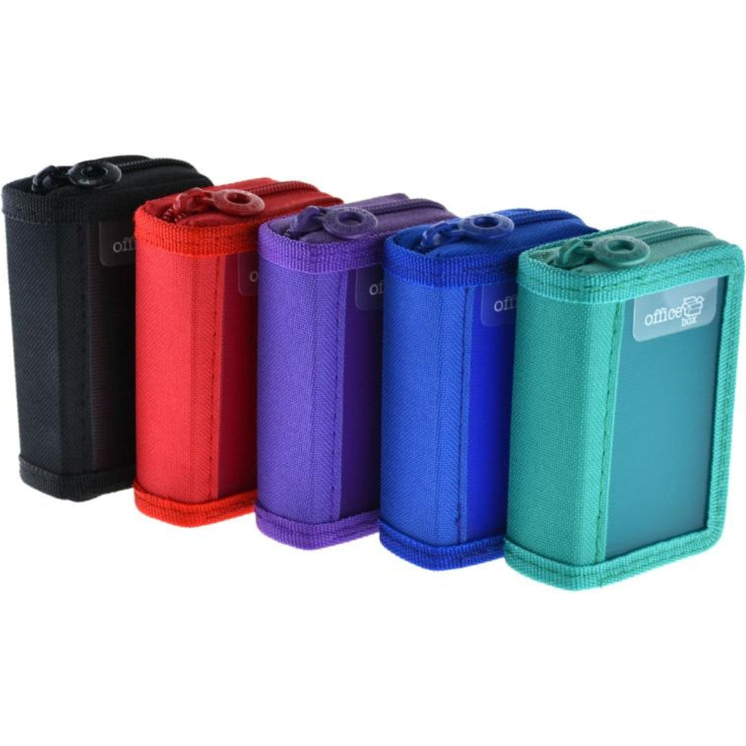 Office Box - Mini Zipper Card Holder - Classic x 1pc Assortment