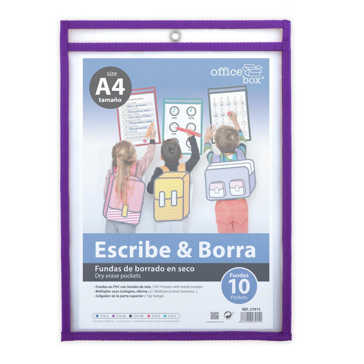 A4 Office Box - Dry Erase Pocket - Classic x 1pc Assortment