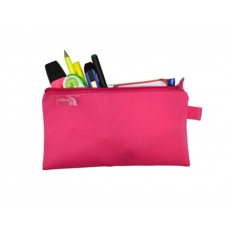 Office Box 1 Zipper Pencil Case - Various Colours x1pc