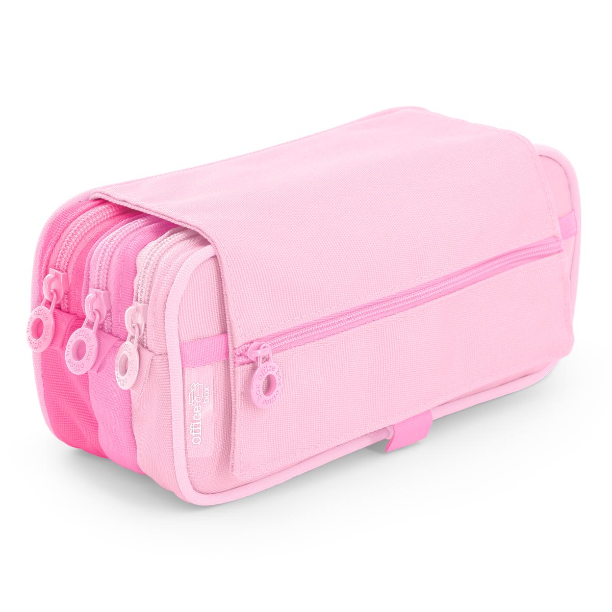 Office Box - ColorLine - Triple Pencil Case - Blush x 1pc Assortment