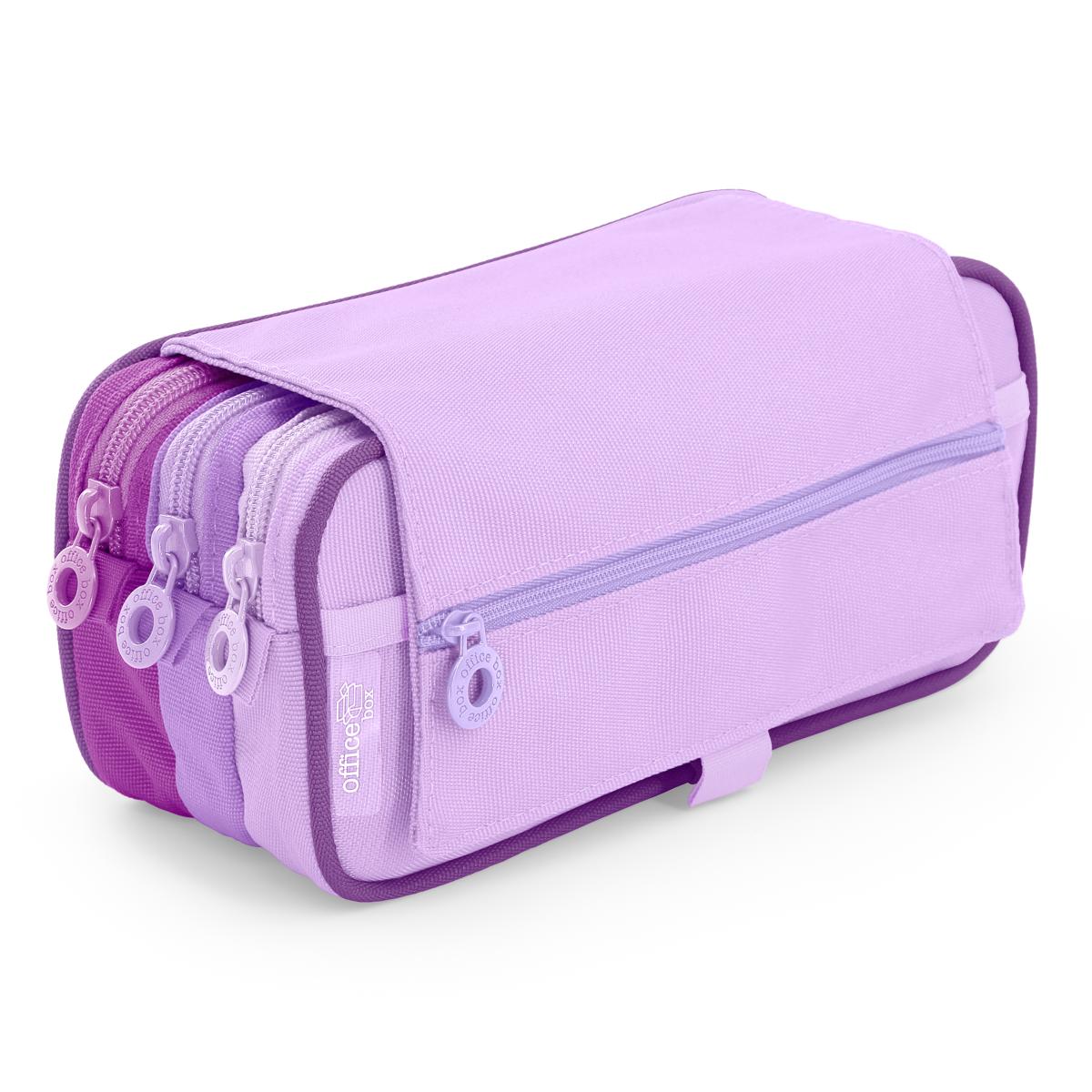 Office Box - ColorLine - Triple Pencil Case - Blush x 1pc Assortment