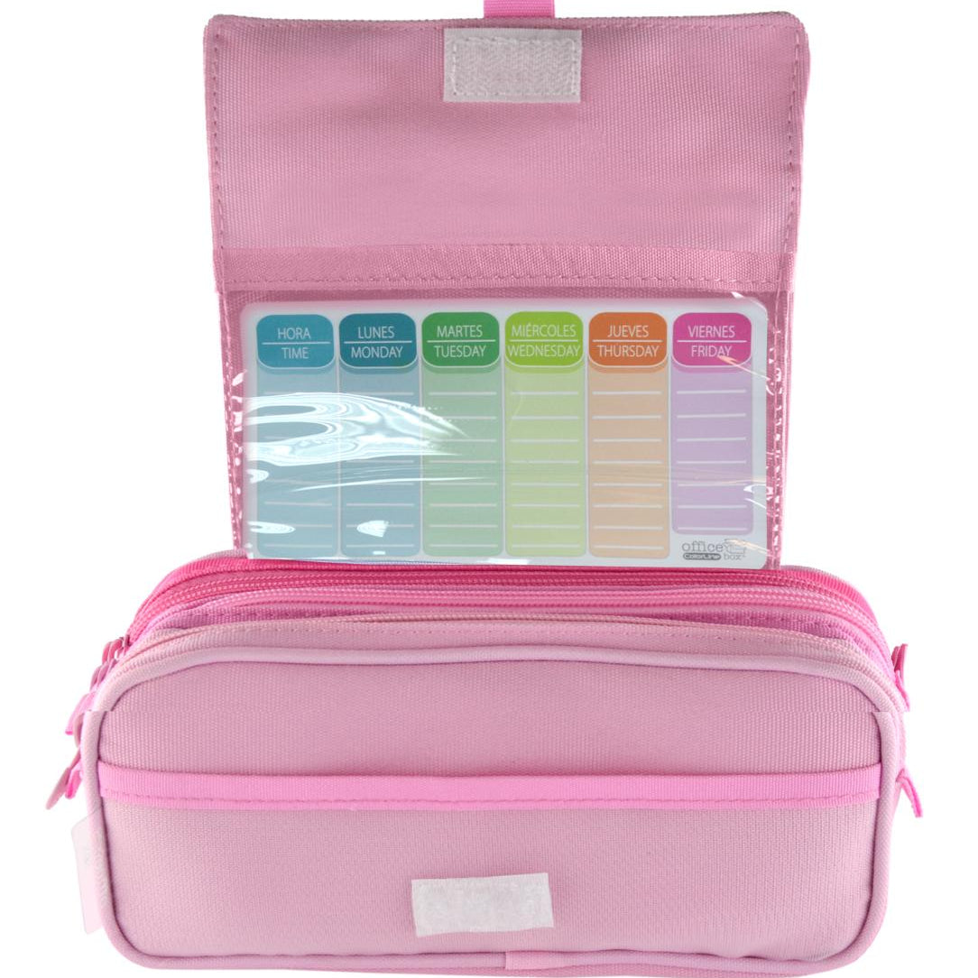 Office Box - ColorLine - Triple Pencil Case - Blush x 1pc Assortment