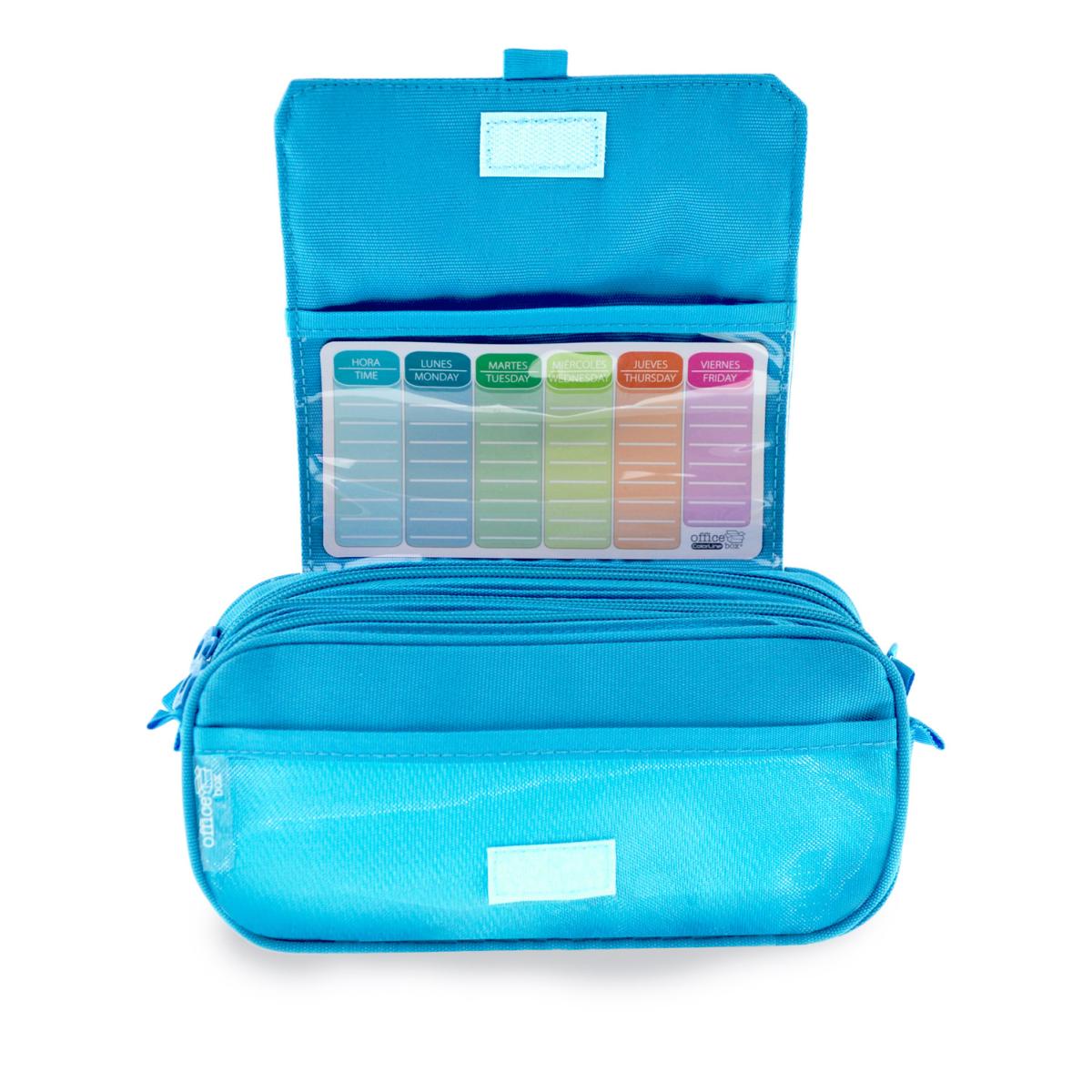 Office Box - ColorLine - Triple Pencil Case - Classic x 1pc Assortment