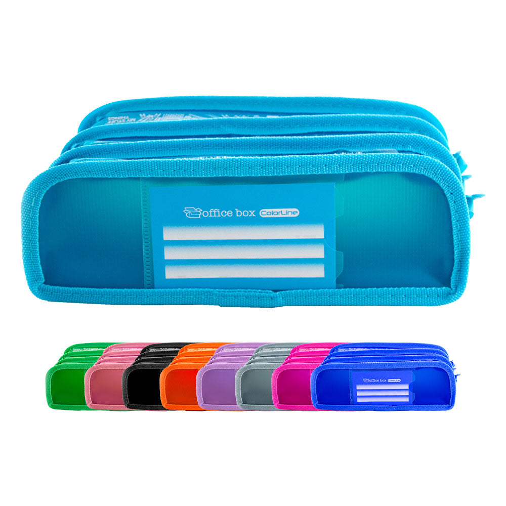 Office Box - ColorLine - Triple Holder XXL / Pencil Case x 1pc Assortment