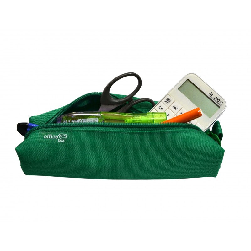 Office Box Pencil Case 1 Zipper - Various Colours x1pc