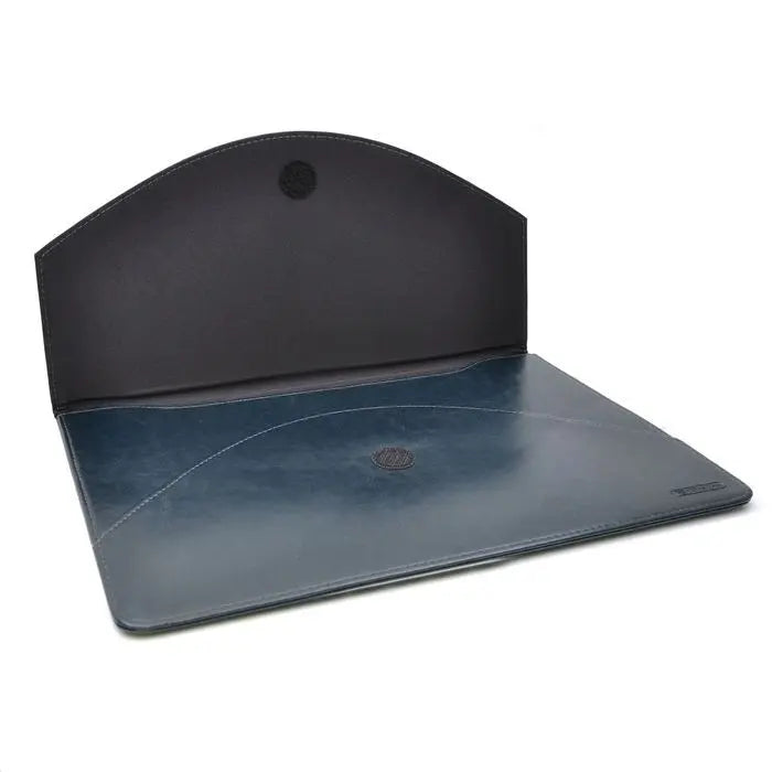 A5 Vegan Leather Envelope Style Folder - Dark Blue