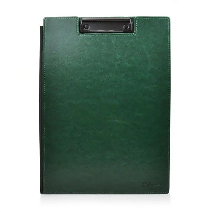 A4 Vegan Leather Elegant Clipboard/Portofolio Wallet - Dark Green