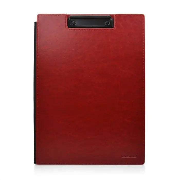 A4 Vegan Leather Elegant Clipboard/Portofolio Wallet - Red