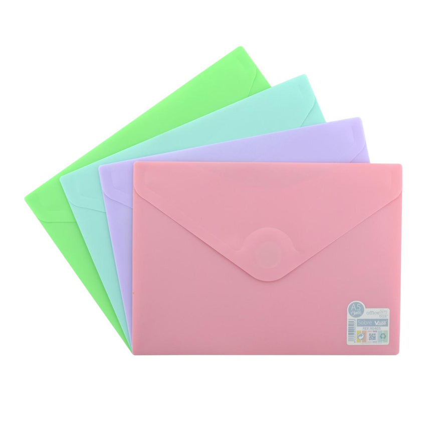 A5 Office Box - Envelope With V-Lock - Blush x 1pc Assortment