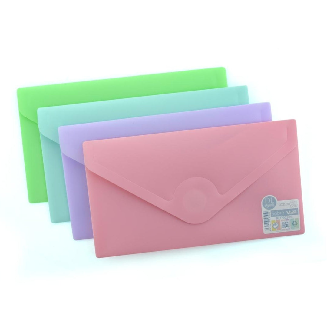 DL Office Box - Envelope With V-Lock - Blush x 1pc Assortment