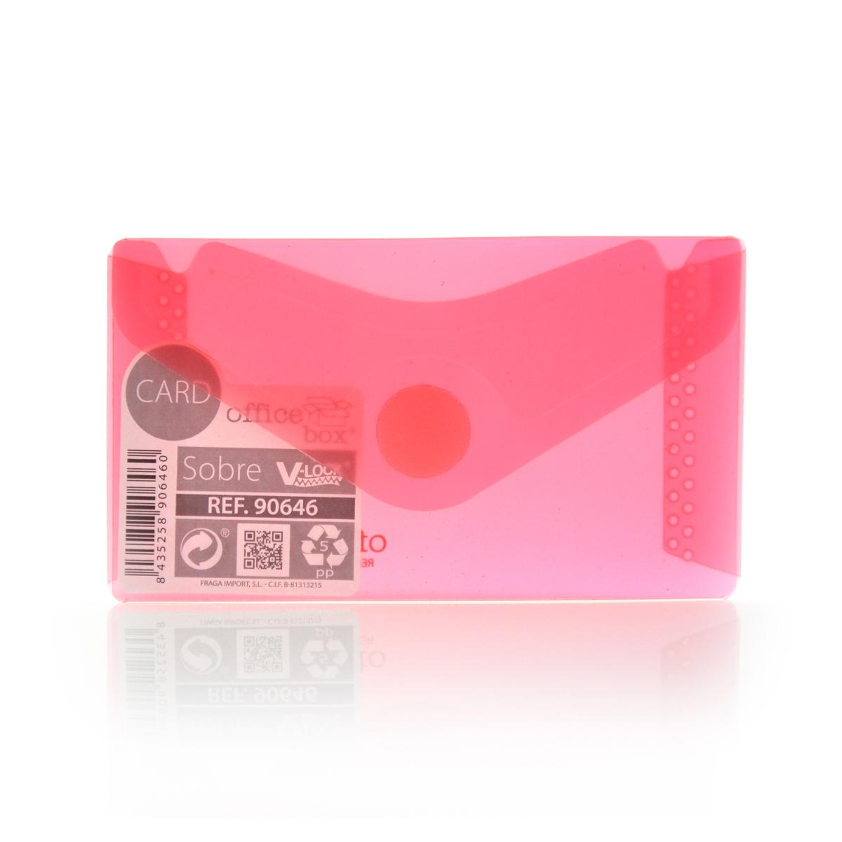 Card Office Box - Translucent Envelope With V-Lock - Classic - Various Colours