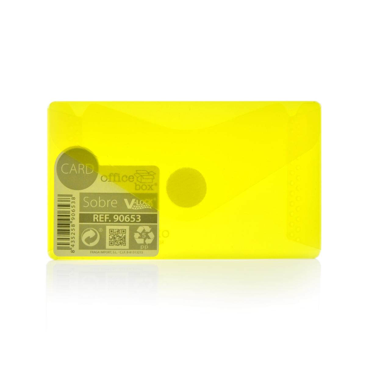 Card Office Box - Translucent Envelope With V-Lock - Classic - Various Colours