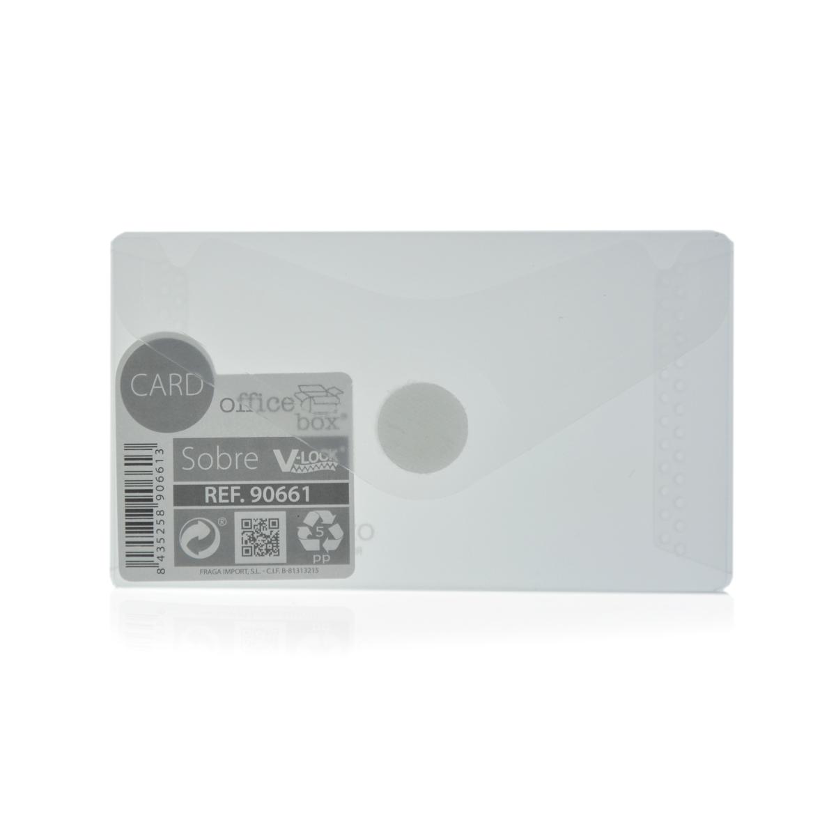 Card Office Box - Translucent Envelope With V-Lock - Classic - Various Colours