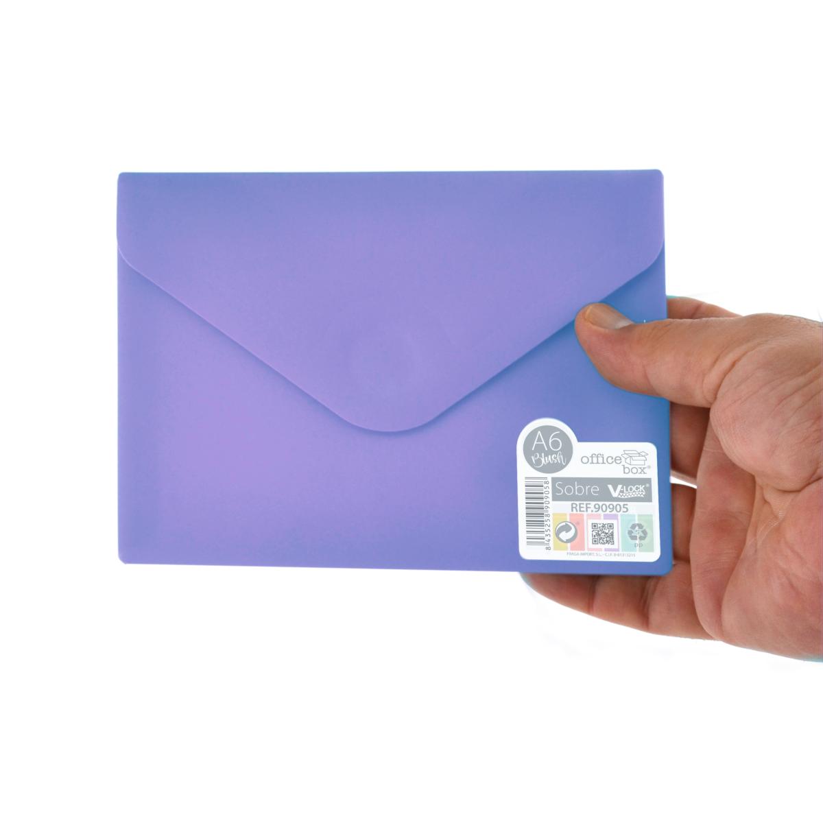 A6 Office Box - Envelope With V-Lock - Blush x 1pc Assortment