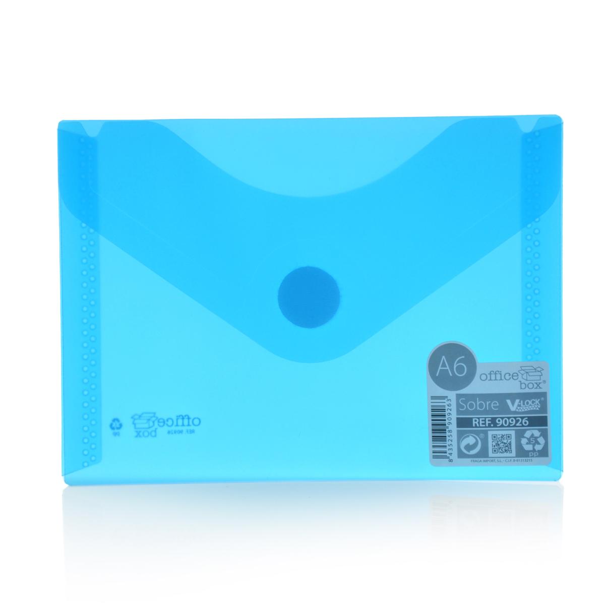 A6 Office Box - Translucent Envelope With V-Lock - Classic - Various Colours