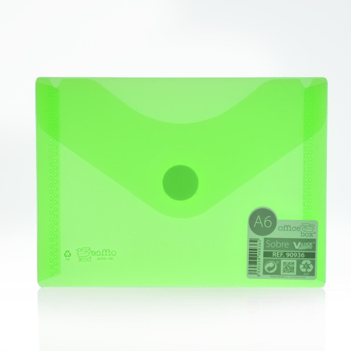 A6 Office Box - Translucent Envelope With V-Lock - Classic - Various Colours