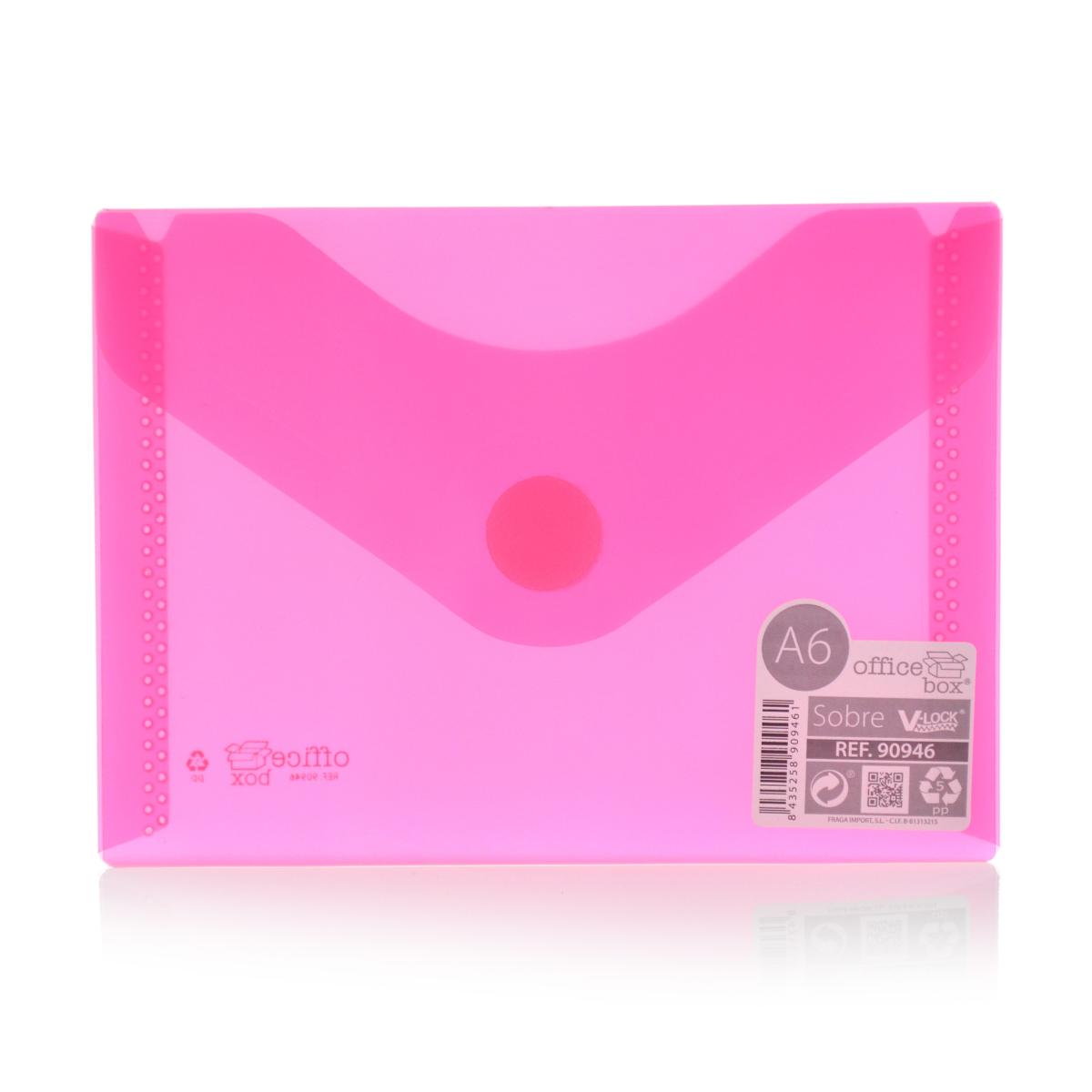 A6 Office Box - Translucent Envelope With V-Lock - Classic - Various Colours