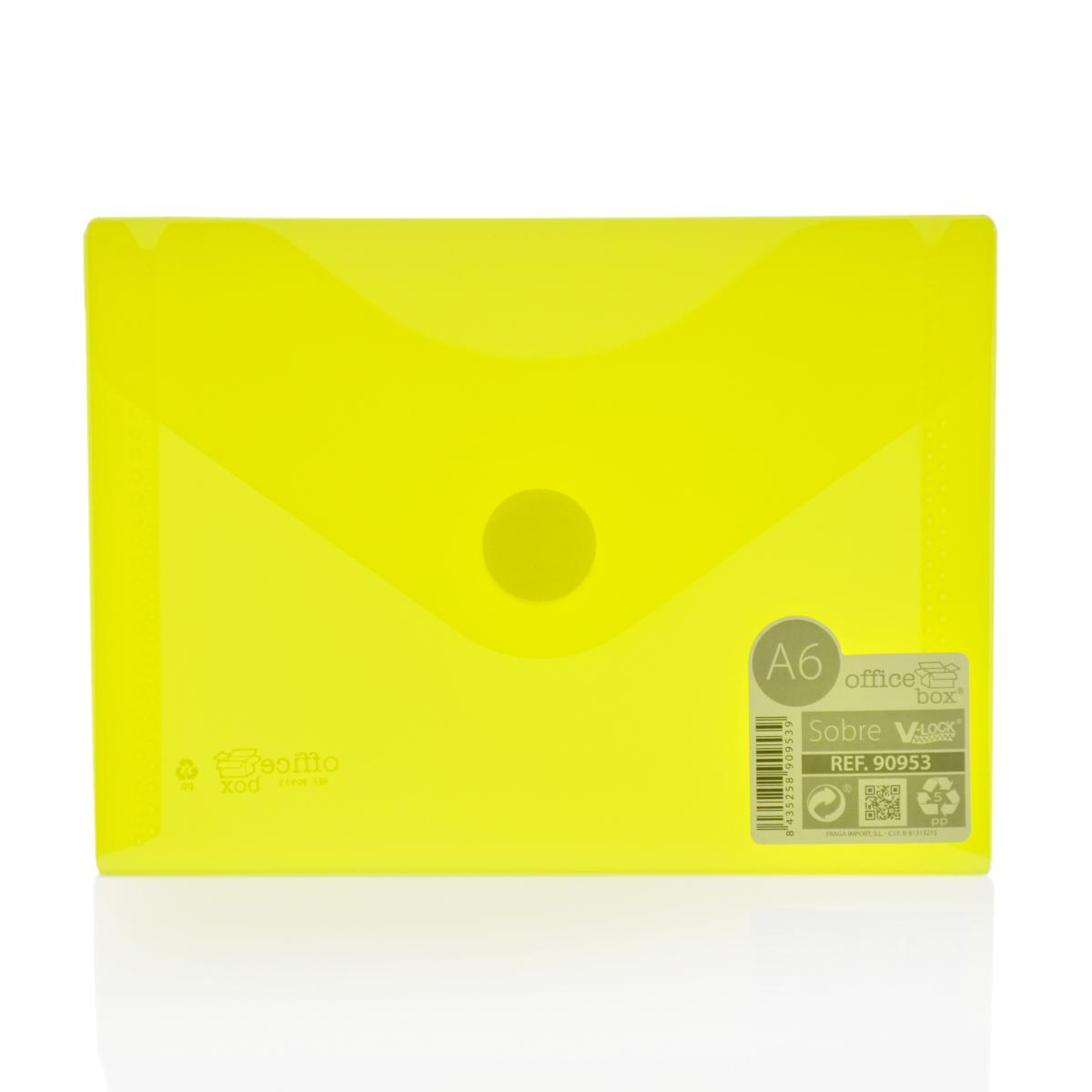 A6 Office Box - Translucent Envelope With V-Lock - Classic - Various Colours