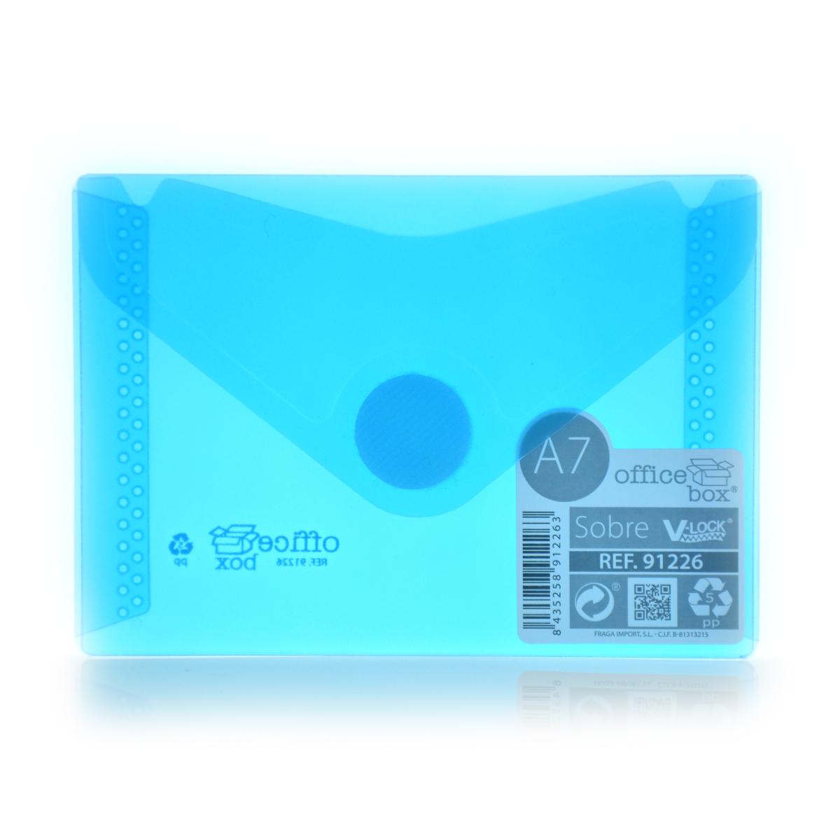 A7 Office Box - Translucent Envelope With V-Lock - Classic - Various Colours