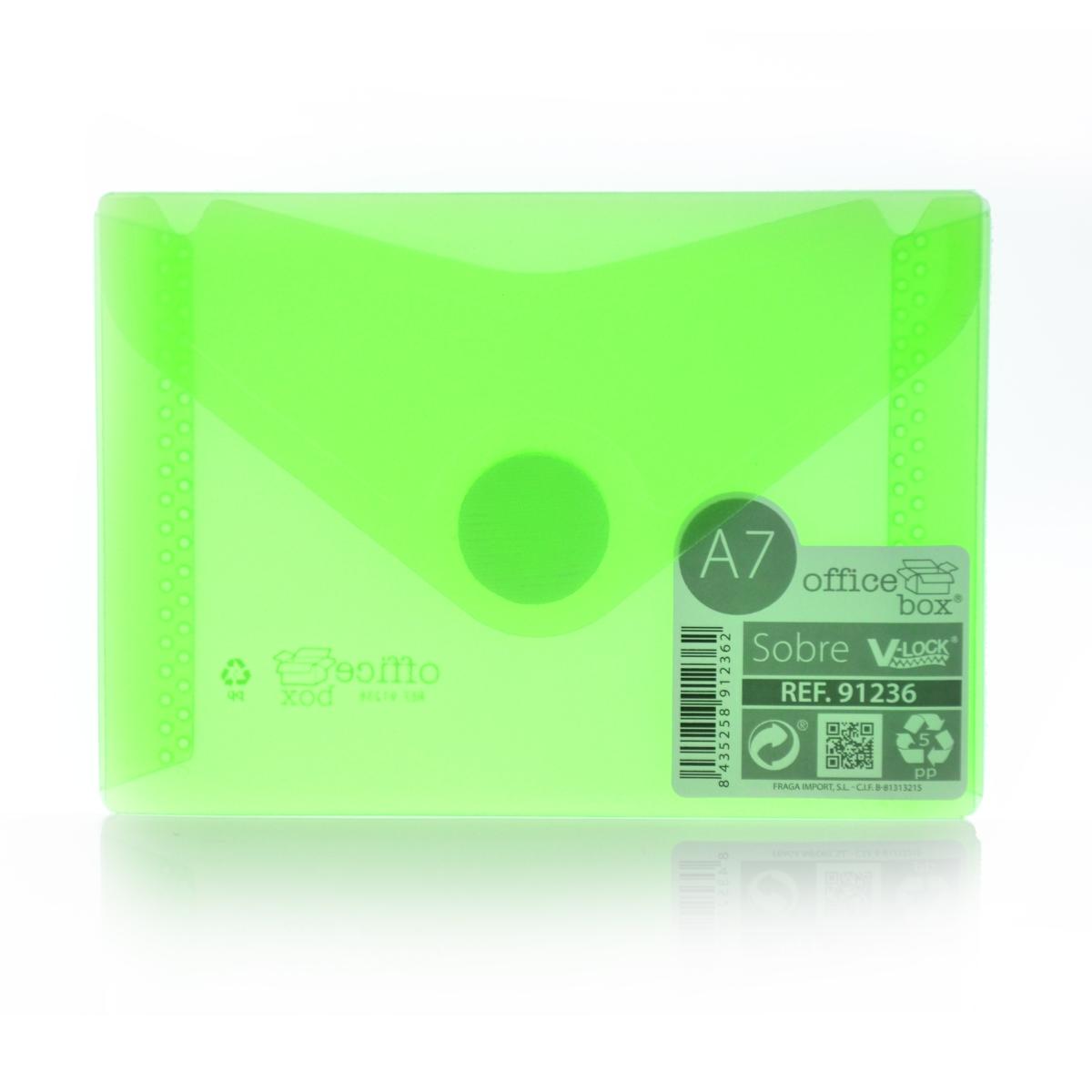 A7 Office Box - Translucent Envelope With V-Lock - Classic - Various Colours
