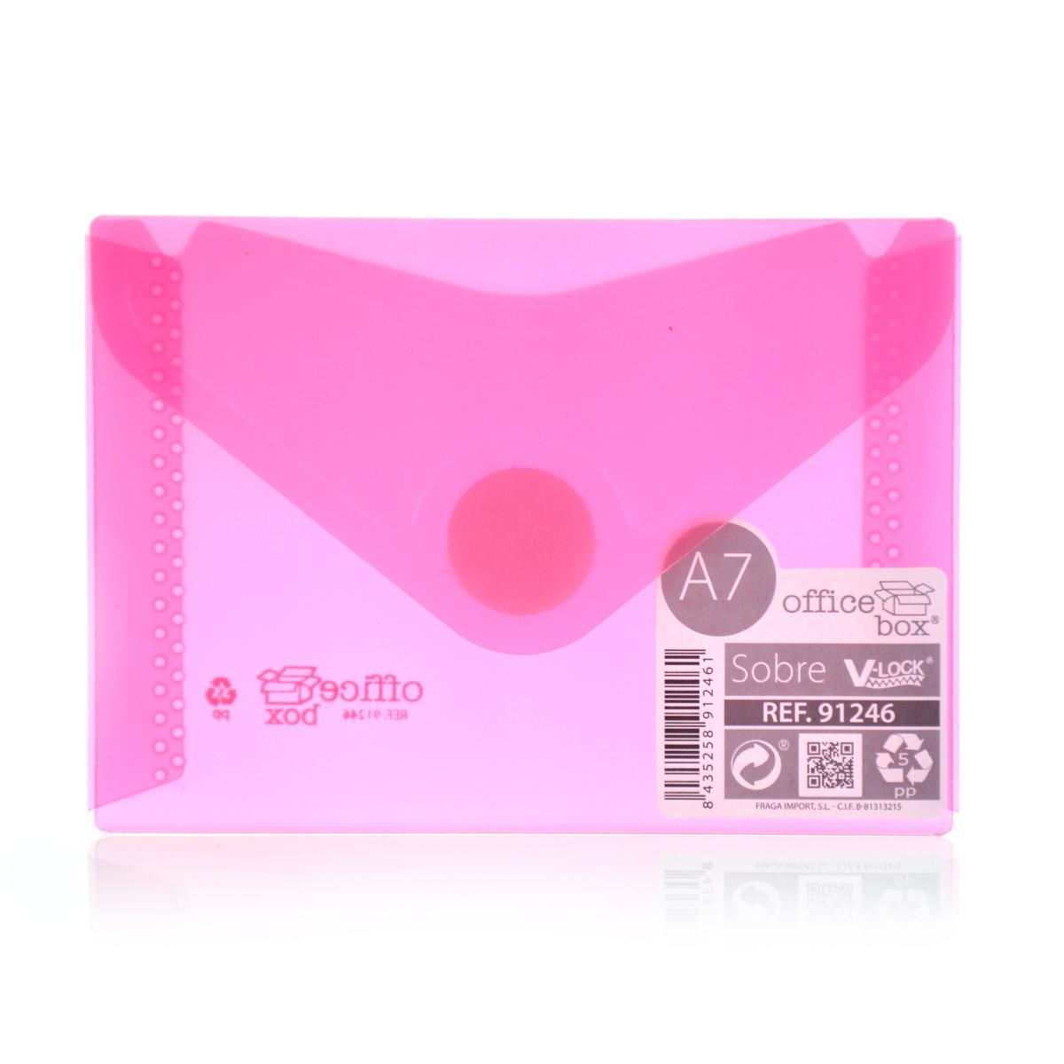 A7 Office Box - Translucent Envelope With V-Lock - Classic - Various Colours