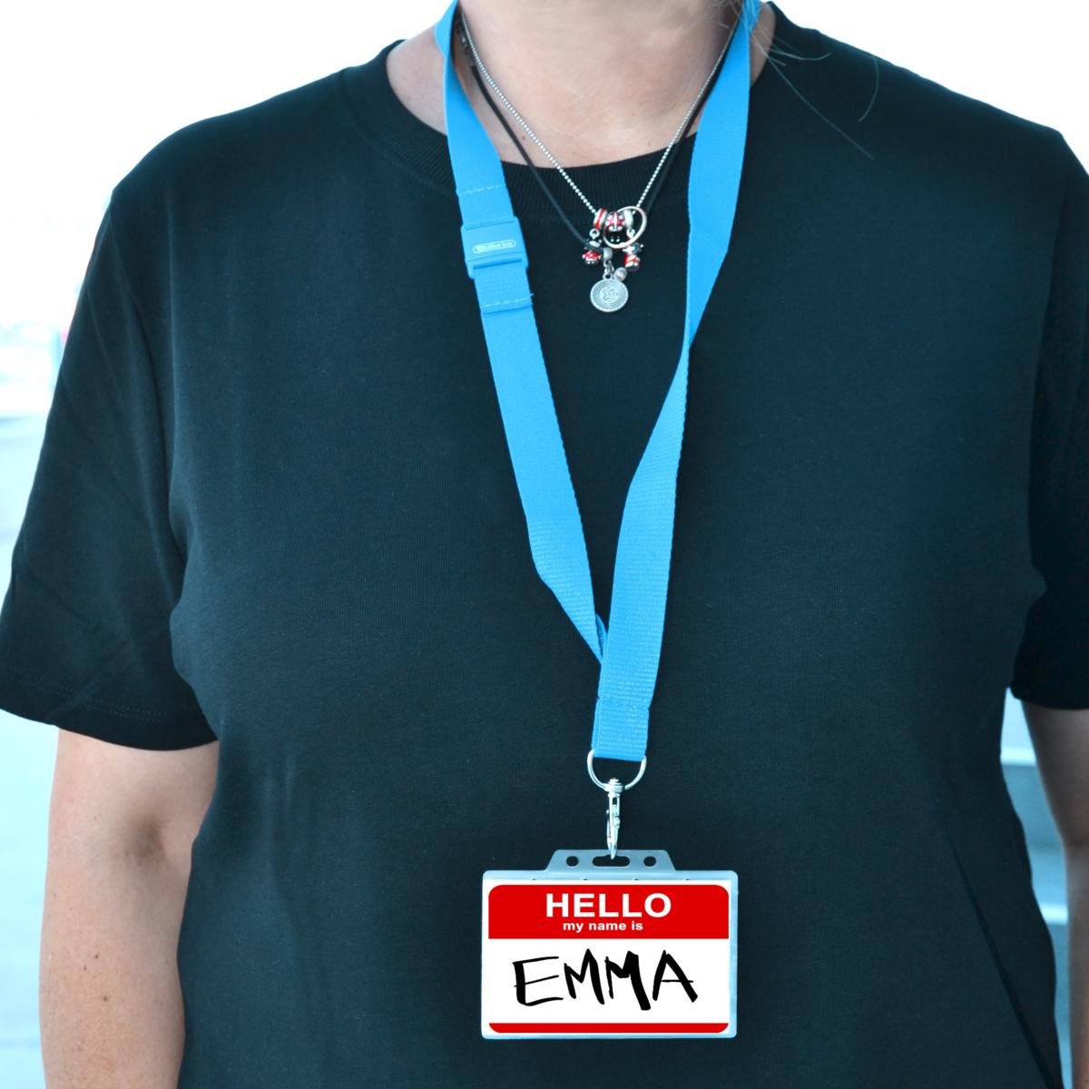 Office Box - Lanyard Flat Ribbon 90 x 2cm - Light Blue