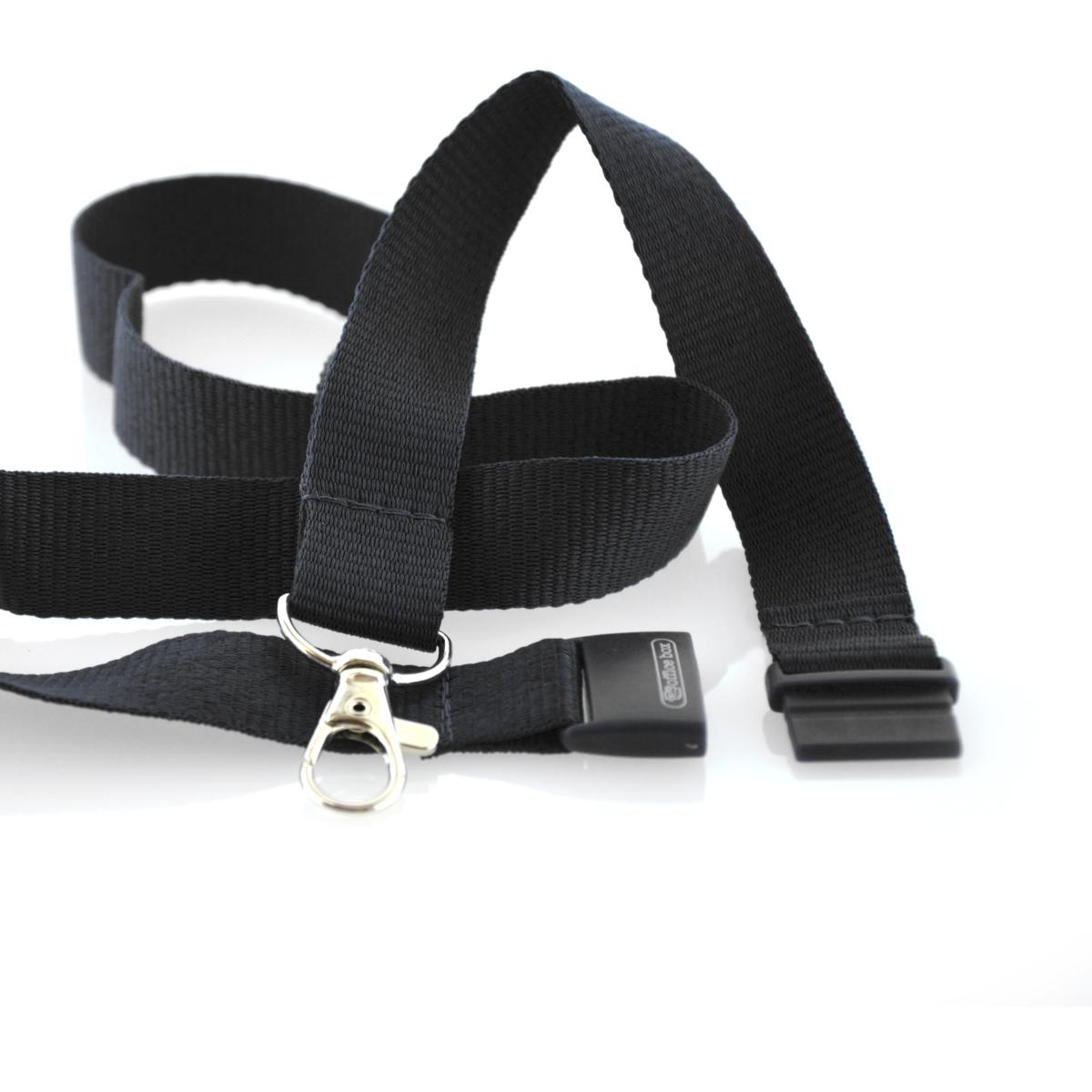 Office Box - Lanyard Flat Ribbon 90 x 2cm - Black