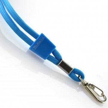 Office Box Round Ribbon Lanyard 90cm - Light Blue