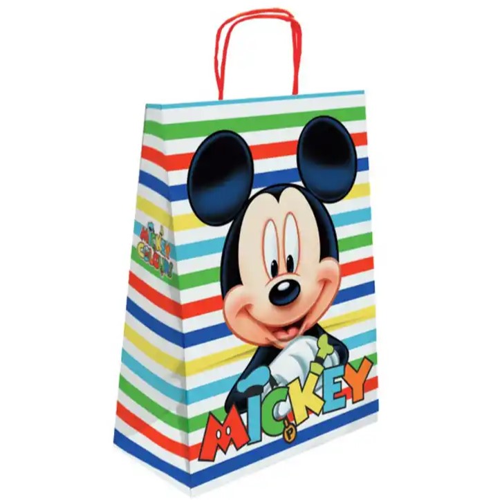 Gift Bag Blue Mickey Small 32 x 23.5cm