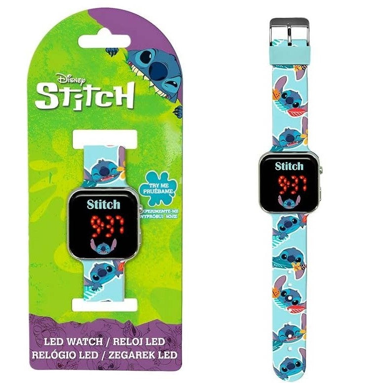 Digital LED Wrist Watch - Stitch Blue