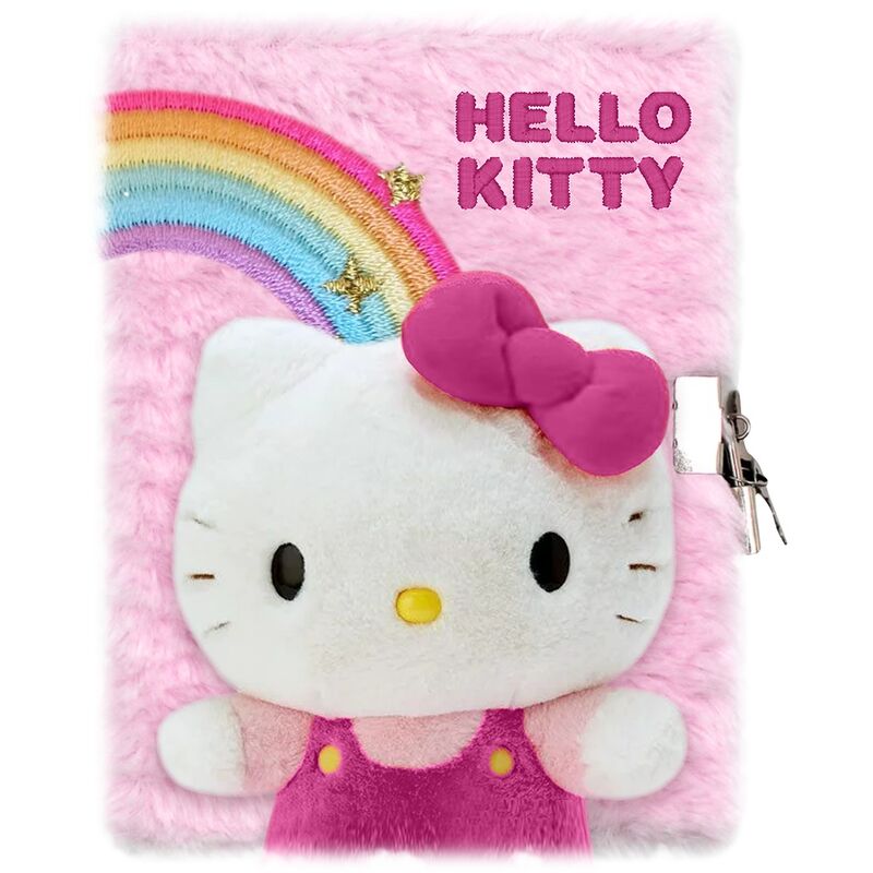 A5 Disney Secret Plush Notebook - Hello Kitty