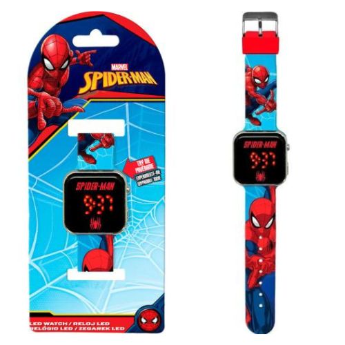 Digital LED Wrist Watch - Spider-Man Blue