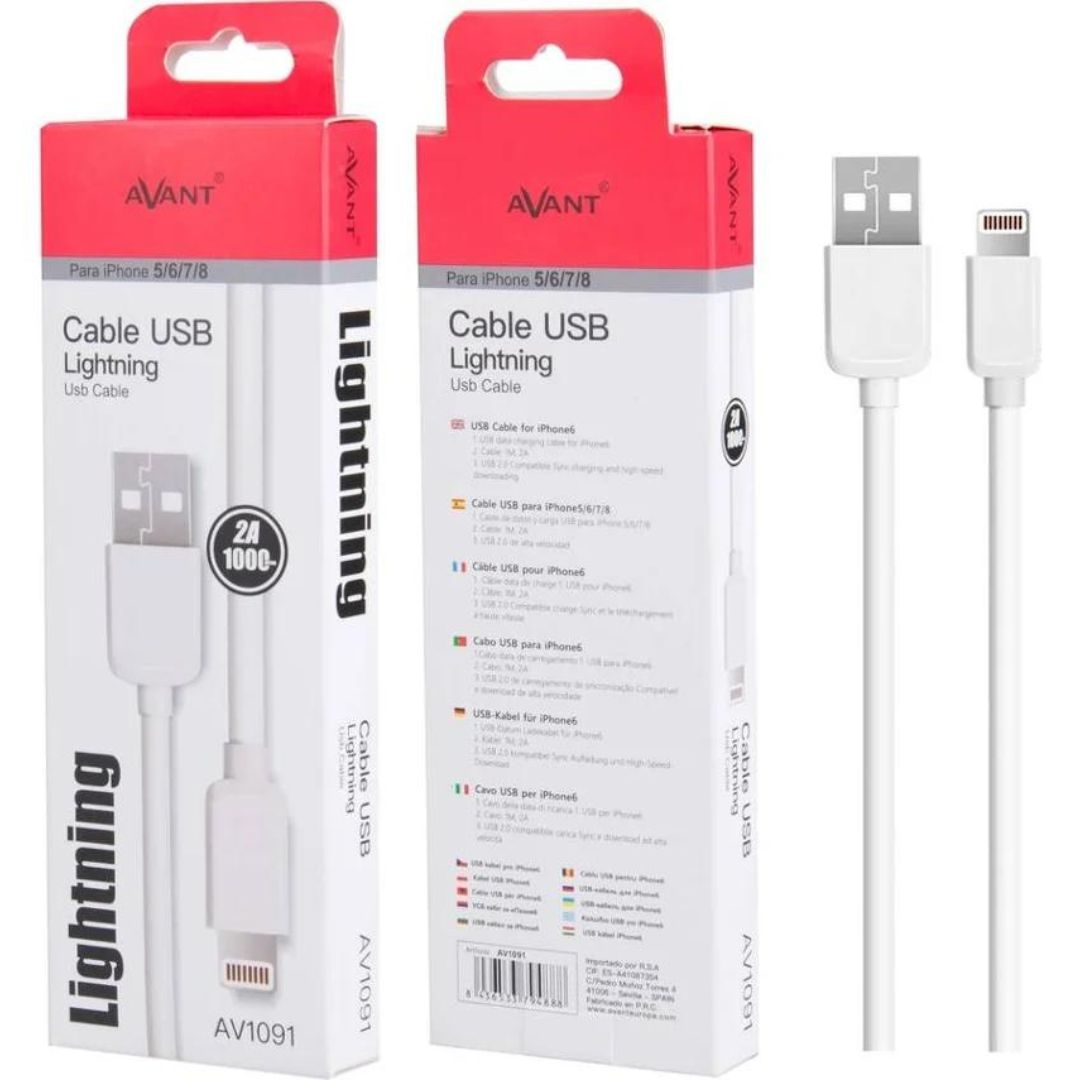 Avant Cable USB Lightning 1m