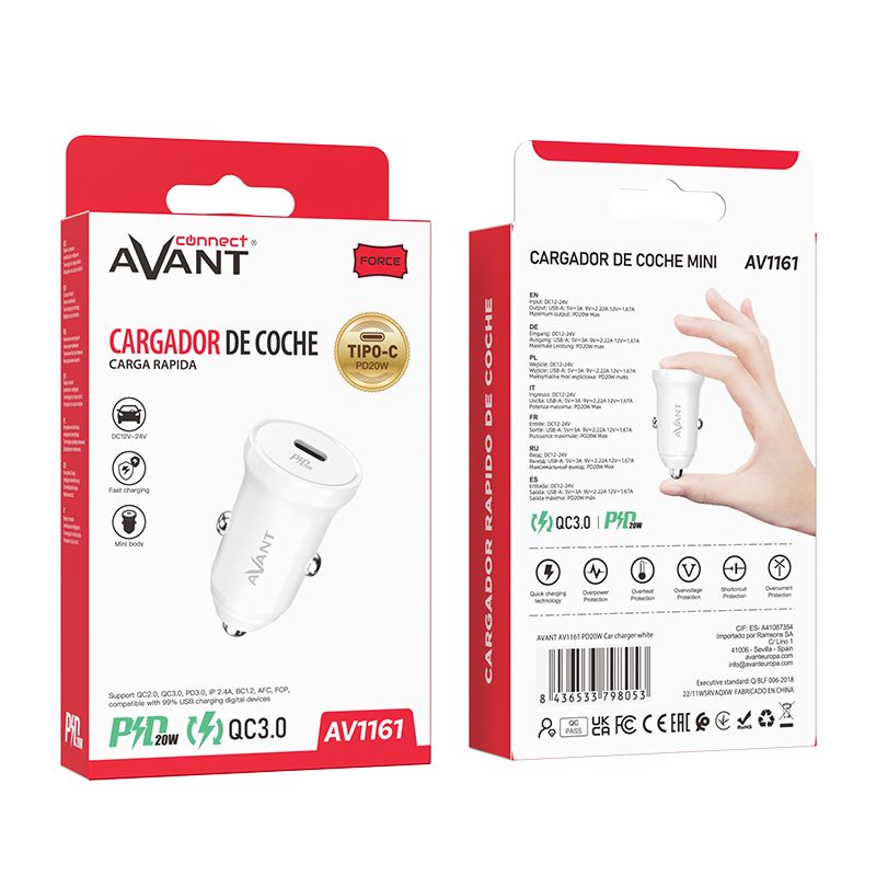 Avant 20W PD Car Adapter - Fast Charging