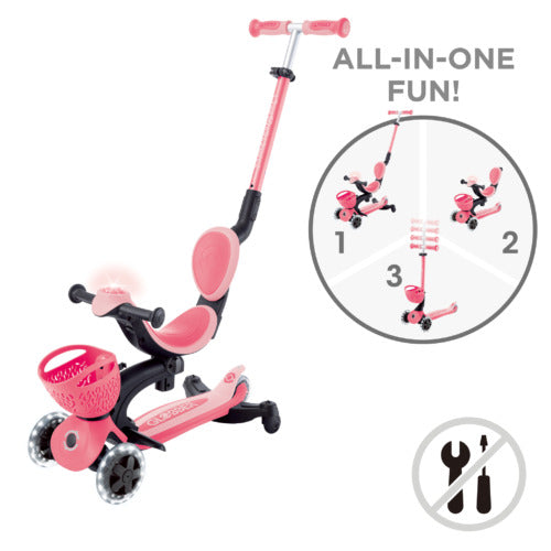 Globber Go•Up Baby Lights 360° - Pink
